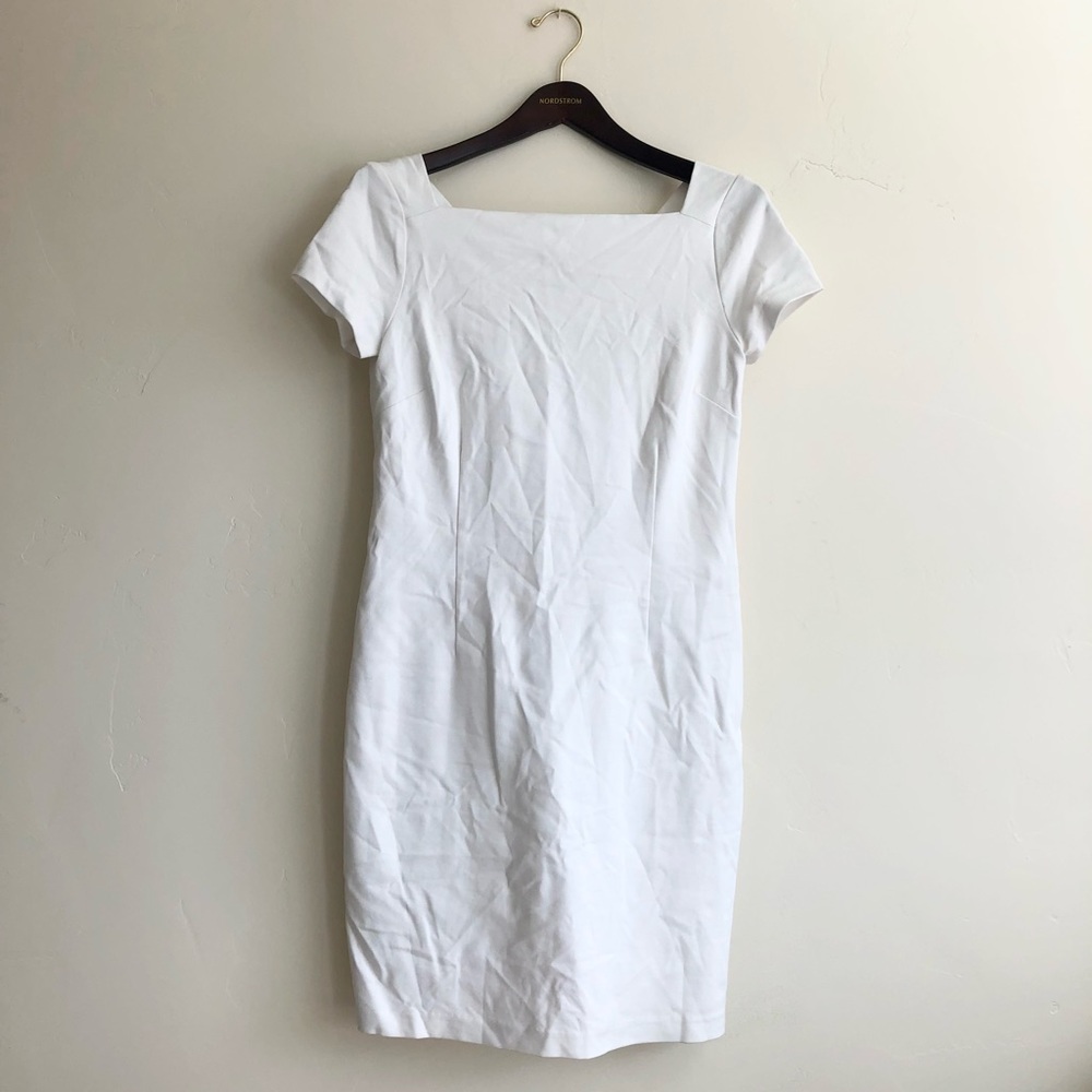 NWT Banana Republic Fitted White Cocktail/Rehearsal Dinner/Wedding Dress